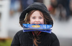 Mary Lou Rafferty, aged 6 from Newry, enjoying the races 1/4/2024