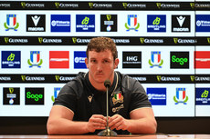 Michele Lamaro during the post match press conference 3/2/2024