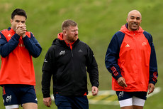 Andi Kyriacou and Simon Zebo arrive for training 7/5/2024