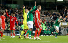 Harry Arter appeals for a hand ball 16/10/2018