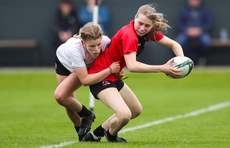 Aoibhin Smith is tackled into touch by Hannah Lennon 20/5/2023 