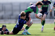 Eoin Healy is tackled by Patyk Zwiercyk 24/4/2024