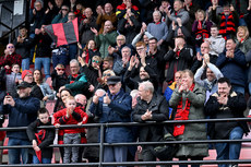 Crusaders fans celebrate winning the play off 6/5/2024