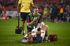 Simon Zebo is treated for an injury 27/4/2024