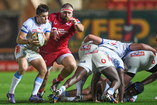 Zak Burger is tackled by Henry Thomas 18/10/2024