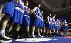 Boxers line-up before the finals 25/2/2011