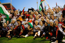 Palestine and Bohemians players celebrate after the game 15/5/2024