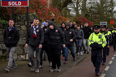 Drogheda fans arriving 1/4/2024