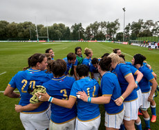 The Italy team huddle 22/8/2017