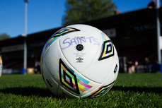 A view of a St.Pats match ball ahead of the game 19/4/2024