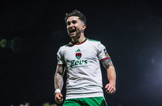 Sean Maguire celebrates after scoring his side's third goal of the match 18/10/2024