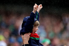 A young Limerick fan celebrates a late point 21/5/2023 