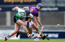 Kevin Fitzgerald and Brian Hayes challenge for the ball 13/10/2024