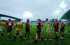 Both sides shake hands after the game 19/10/2024