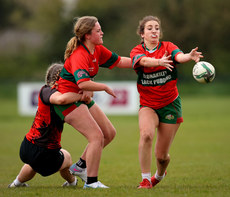 A view of action between Dominican Convent vs Colaiste Muire 24/4/2024