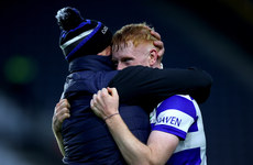 Jack Cahalane celebrates with his Dad Jack after the game 27/10/2024