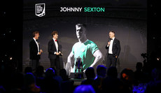 Barry Murphy and Andrew Trimble with Johnny Sexton 22/5/2024