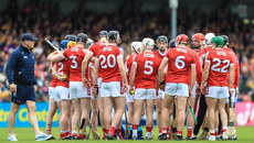 Cork huddle ahead of the game 21/5/2023 