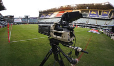 A view of a TV camera at Hollywoodbets Kings Park 18/5/2024