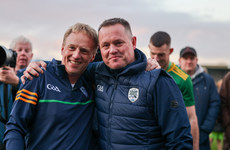 Michael Kavanagh with his backroom staff at the final whistle 26/10/2024