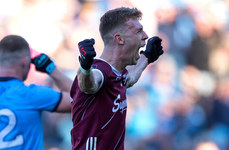 Dylan McHugh celebrates at the full-time whistle 29/6/2024