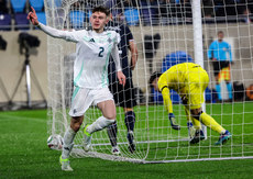 Conor Bradley celebrates after scoring a goal 18/11/2024