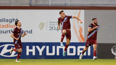 Drogheda celebrate scoring their second goal 19/5/2023 