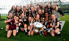 Wexford Youths celebrate with the trophy 3/11/2019
