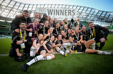 Wexford Youths' celebrate with the trophy after the game 3/11/2019