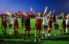 Palestine Women and Bohemians Women after the game 15/5/2024