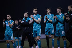 Shamrock Rovers applaud the fans after the game 27/10/2024