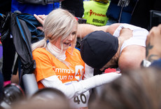 Colin Farrell and Emma Fogarty after the race 27/10/2024