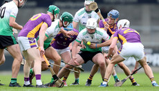 Colm Walsh leads the challenge for the ball 13/10/2024