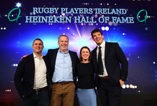 Simon Keogh with Marcus Horan, Lynne Cantwell and Donncha O'Callaghan 15/11/2024