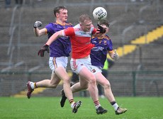 Paul Carey gets past Eoghan Carthy and James Connolly 20/10/2024 