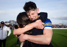 Joe Mooney celebrates with sister Alannah 10/11/2024