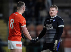 Tiernan Kelly shakes hands with Ryan Conway after the game 26/10/2024