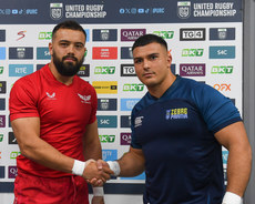 Josh Macleod, Danilo Fischetti and Morne Ferreira at the coin toss 25/10/2024