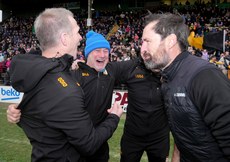 Dunshaughlin management celebrate after the game 20/10/2024 