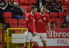 Mark Randall celebrates scoring a goal 13/11/2024