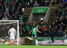 Brodie Spencer celebrates scoring his sides third goal 15/10/2024