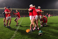 Doon players celebrate at the final whistle 27/10/2024