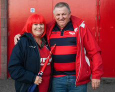 Scarlets fans ahead of the game 25/10/2024