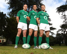 Paul O'Connell, Jonathan Sexton and Brian O'Driscoll 3/3/2014