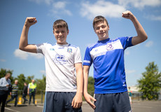 Matt McNally and Cormac McNally from Aughnamullen ahead of the game 4/6/2022