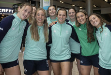 The Ireland team upon their return to Dublin Airport 15/5/2023 