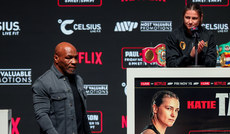 Mike Tyson and Katie Taylor 13/11/2024