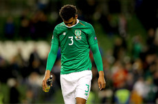 Cyrus Christie dejected after the game 16/10/2018