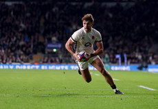 Henry Slade runs in to score a try that was later disallowed 16/11/2024