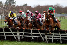 Darragh O'Keeffe onboard Wee Charlie clears the last on his way to winning 12/3/2023